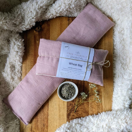 Dusty Pink Wheat Bag- Lavender Scented